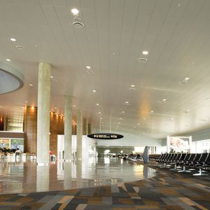 metal suspended ceiling / panel / acoustic / perforated