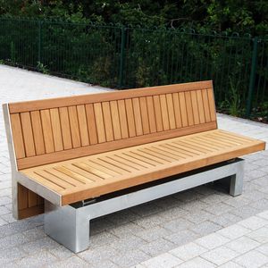 contemporary public bench