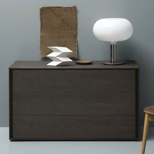 contemporary chest of drawers / lacquered wood / ash