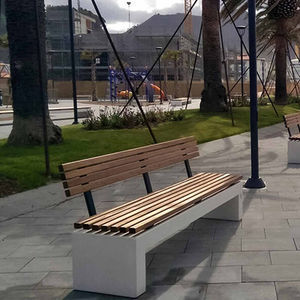 contemporary public bench