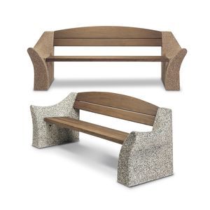 contemporary public bench