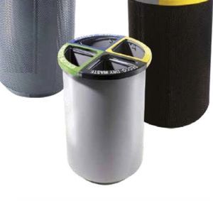 4 stream trash can