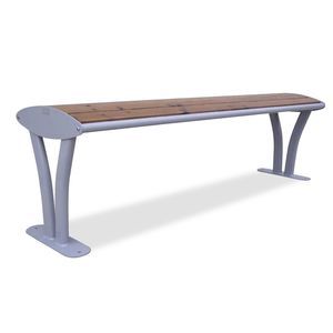 contemporary public bench