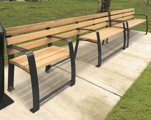 contemporary public bench