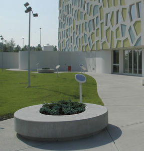 contemporary public bench