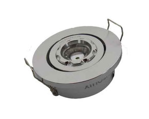 recessed ceiling spotlight / indoor / LED / round