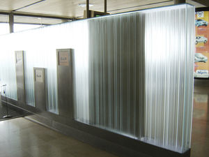 patterned glass panel