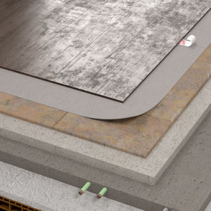 sheet sound-insulating underlay / cotton-based / polypropylene / recyclable