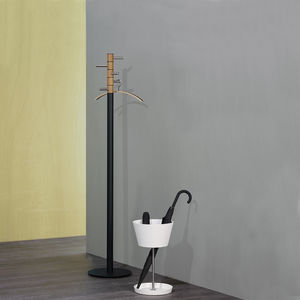 polished aluminum umbrella stand
