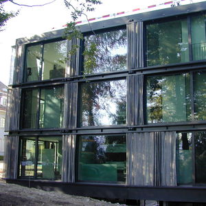 metal solar shading / wire mesh / for facade / horizontal