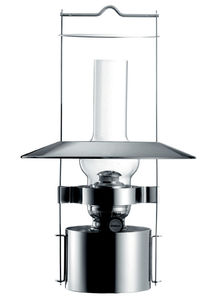portable lamp / contemporary / stainless steel / garden