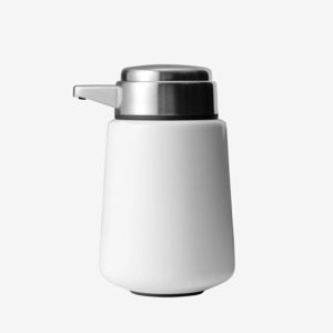 free-standing soap dispenser / stainless steel / manual