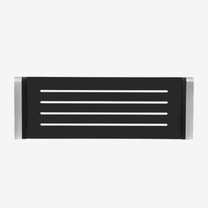 wall-mounted shelf / contemporary / stainless steel / bathroom