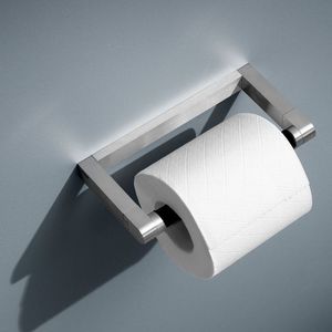 wall-mounted toilet roll holder / stainless steel / in plastic / home