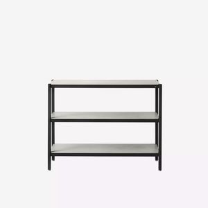 modular shelf / contemporary / stainless steel / ceramic