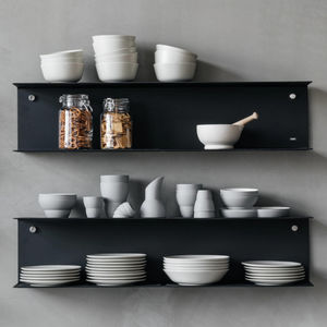 wall-mounted shelves