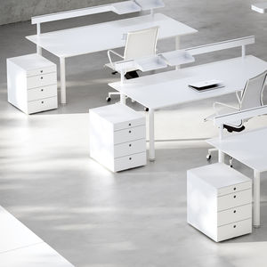 wooden office unit