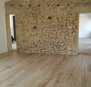 engineered parquet floor / glued / floating / oak