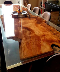 contemporary dining table / oak / cherrywood / cedar
