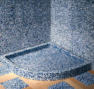 corner shower base