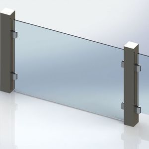 stainless steel glass clamp