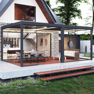wall-mounted pergola