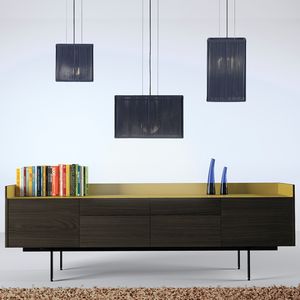 pendant lamp / contemporary / acrylic / rope