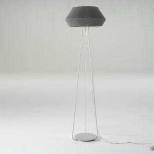floor-standing lamp / contemporary / metal / rope
