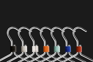 anodized aluminum coat hanger