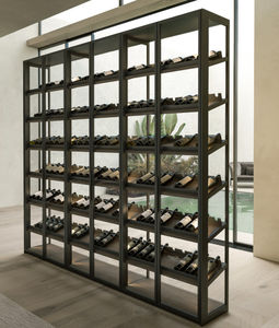 oak bottle rack