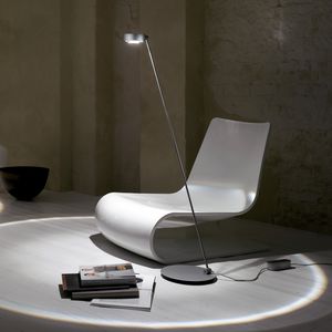 floor-standing lamp / contemporary / aluminum / steel
