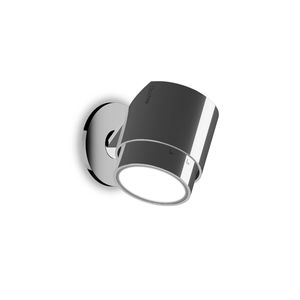 contemporary wall light / aluminum / chrome / plastic