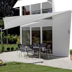 automatic shade sail / triangular / canvas
