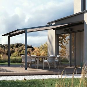 wall-mounted pergola
