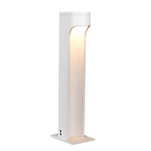 home bollard light / contemporary / aluminum / glass