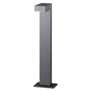 garden bollard light / contemporary / aluminum / glass