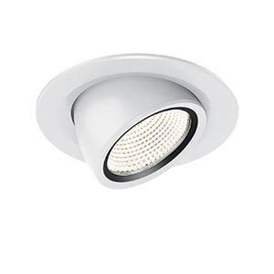 recessed ceiling spotlight / indoor / LED / round