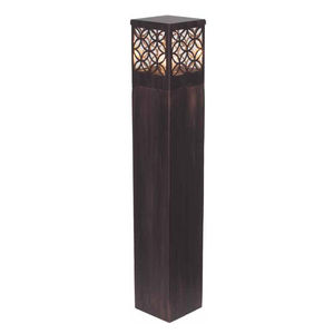 garden bollard light / contemporary / metal / plastic