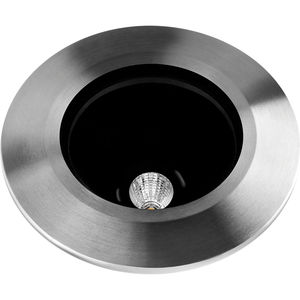 recessed floor light fixture / LED / round / outdoor