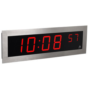 Contemporary clock - DC SERIES - BÜRK MOBATIME - wall-mounted / digital ...