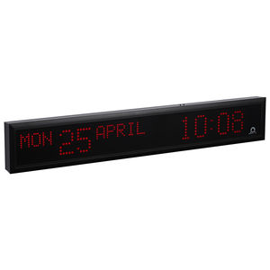 contemporary clocks / digital / wall-mounted / glass