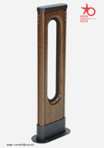 floor-mounted bike stand / wooden / steel