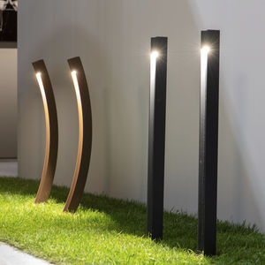 garden bollard light / contemporary / metal / polycarbonate