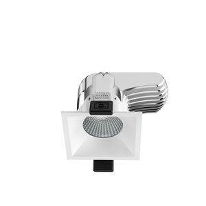 recessed downlight / LED / square / aluminium