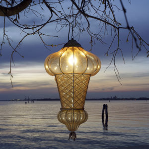 blown glass lamp
