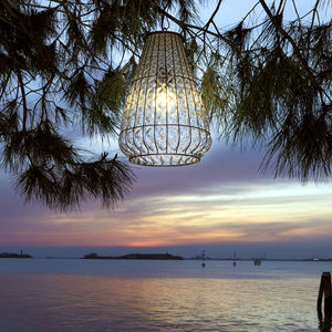 blown glass lamp