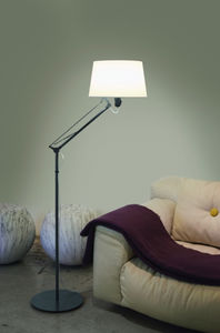 floor-standing lamp / contemporary / metal / polycarbonate