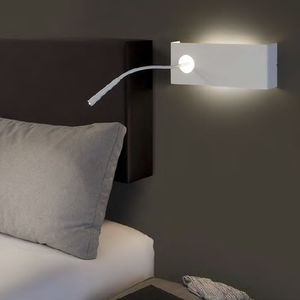 contemporary wall light / metal / LED / rectangular