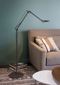 floor-standing lamp / contemporary / metal / orientable