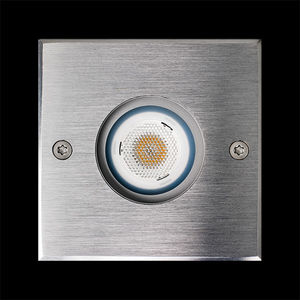 recessed floor light fixture / LED / round / square